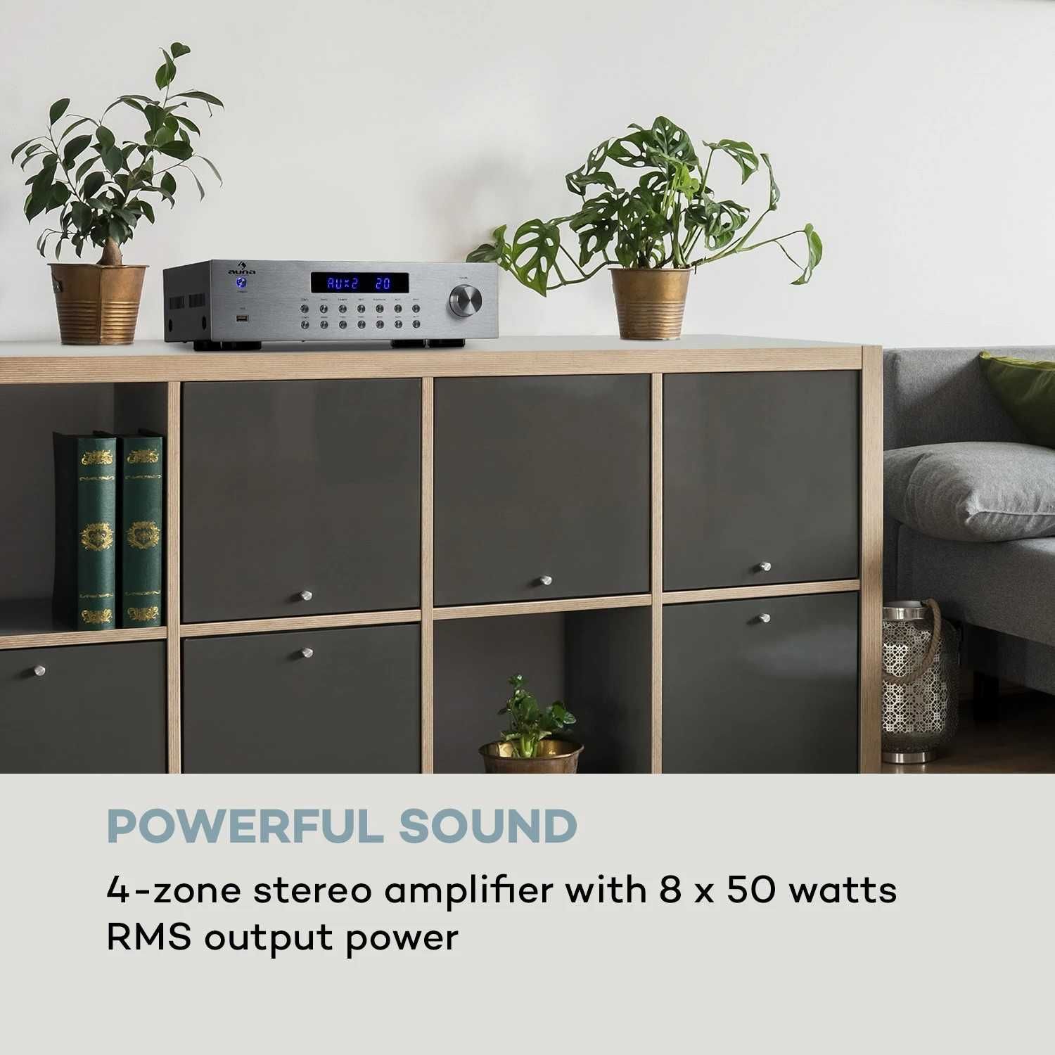 Wzmacniacz Hi-Fi AV2-CD850BT 4-kanałowy USB Bluetooth MP3 4x50W Nowy !