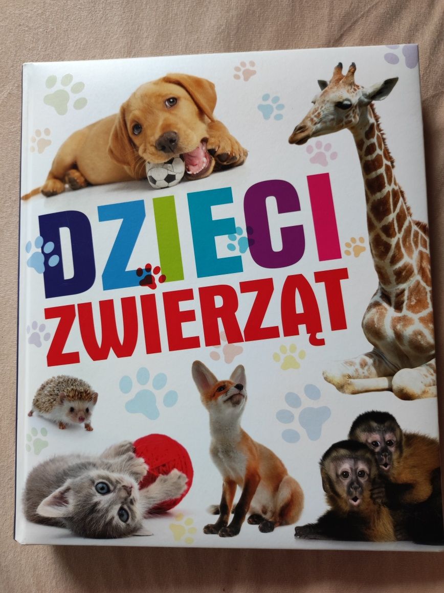 Album książka dzieci zwierząt twarda oprawa