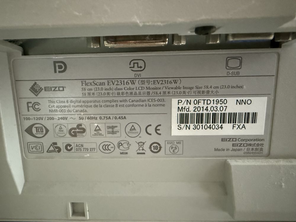Monitor EIZO FlexScan