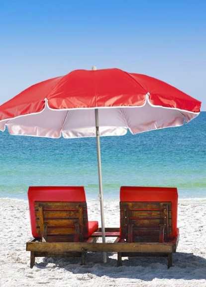 Зонт пляжный садовый с наклоном, Зонт рыбака, защита от UV-лучей