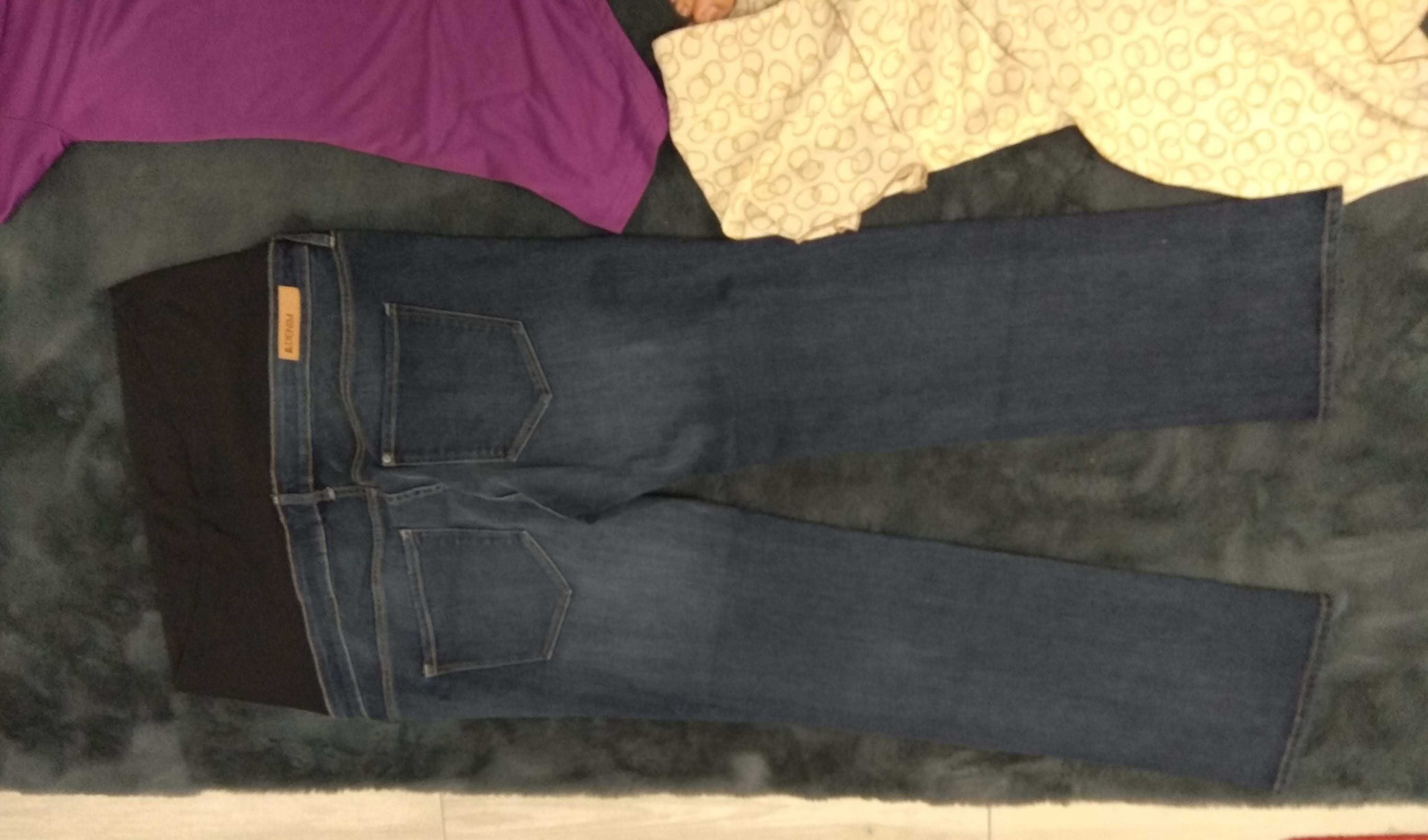 Ubrania ciążowe  jeansy i bluzki xl
