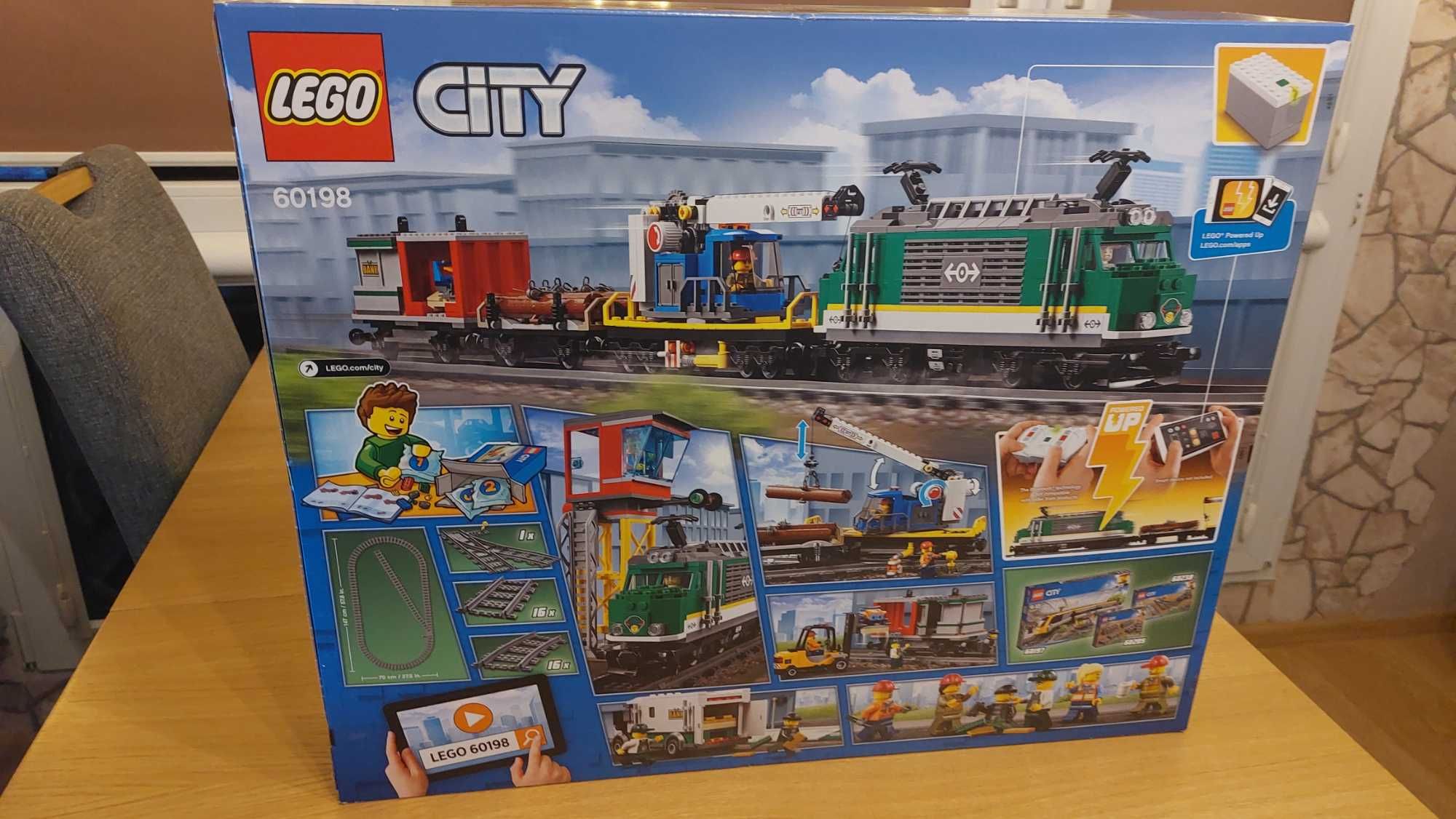 LEGO CITY  60198+60238 pociąg towarowy + zwrotnice NOWY