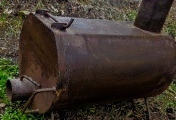 Металлическая отопительная печь