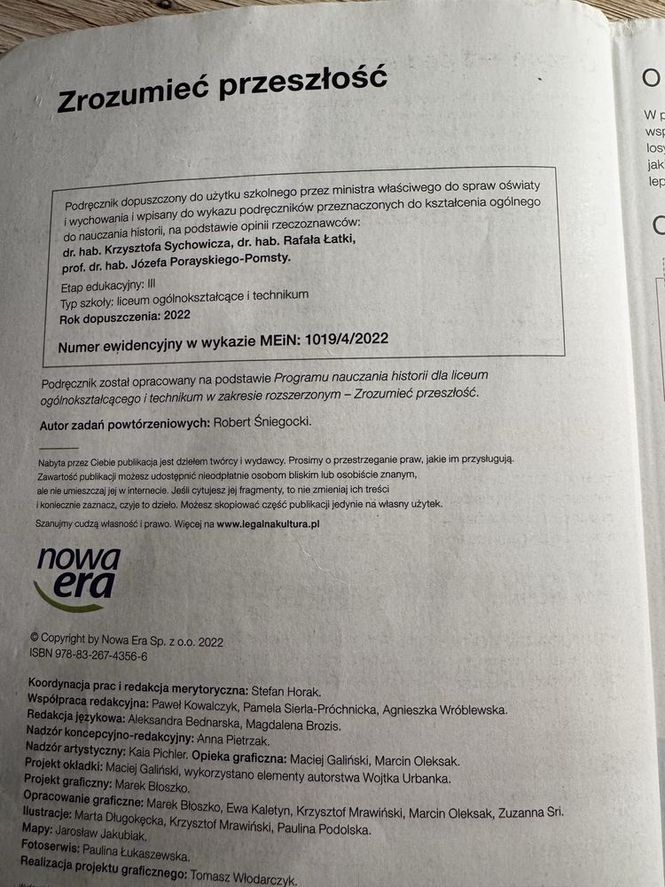 Zrozumieć przeszłość 4 zakres rozszerzony