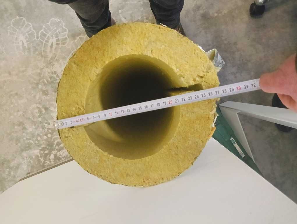 Otulina/izolacja z wełny mineralnej z folią aluminiową