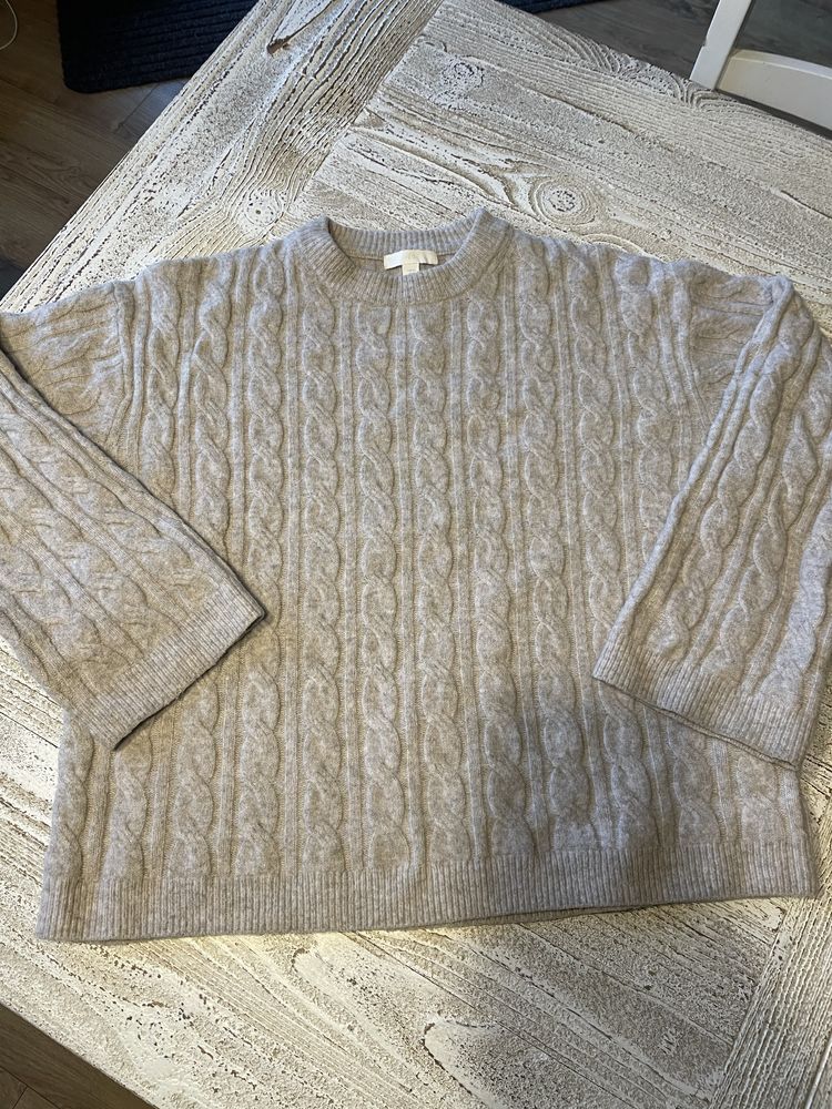 Sweter damski/dziewczęcy H&M, oversize, rozm. XS