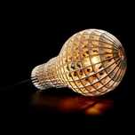 Duża Lampa drewniana Loft vintage modern Żarówka