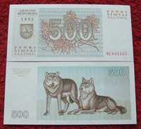 LITWA 500 TALONU Kolekcjonerski Banknot - 1 sztuka UNC