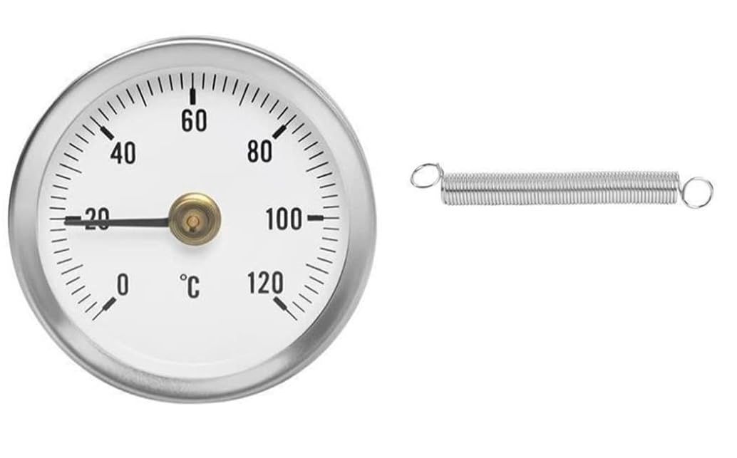 Termometr opaskowy, przylgowy do C.O. ze sprężyną