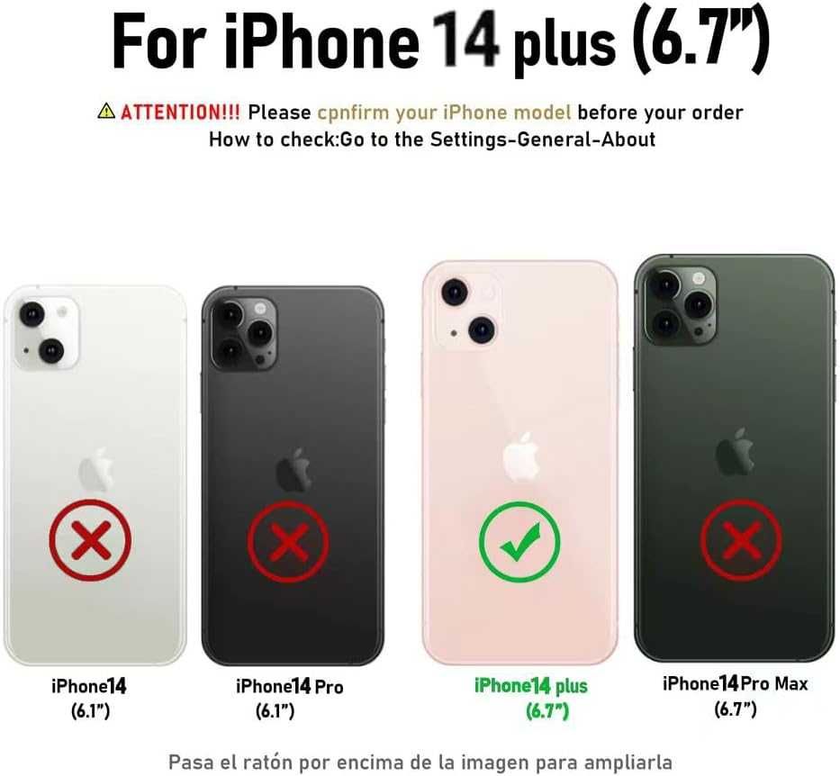 Etui Plecki na telefon komórkowy z łańcuszkiem na iPhone 14Plus różowy