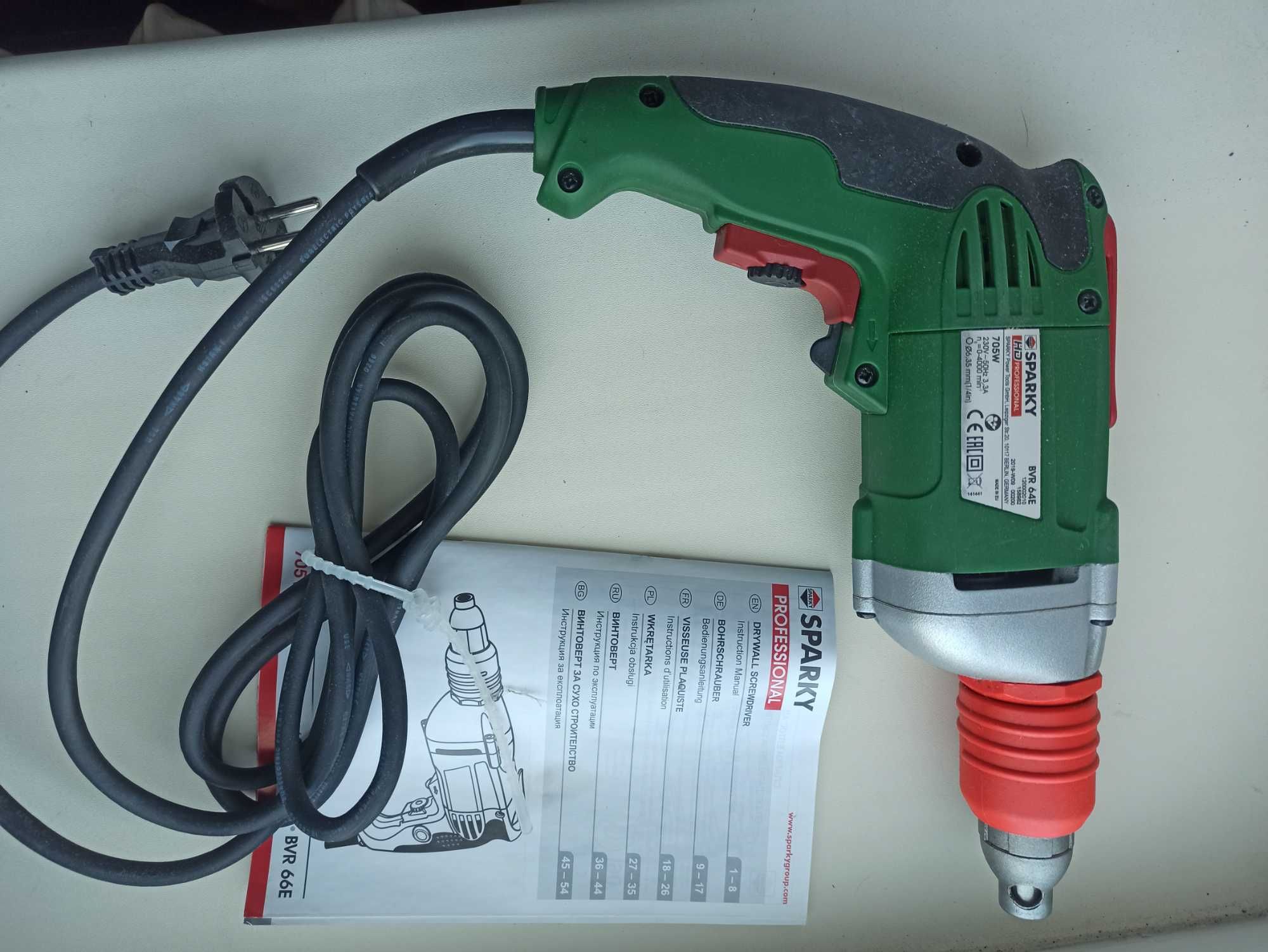 Шуруповёрт ; винтоверт сетевой SPARKY BVR 64E
