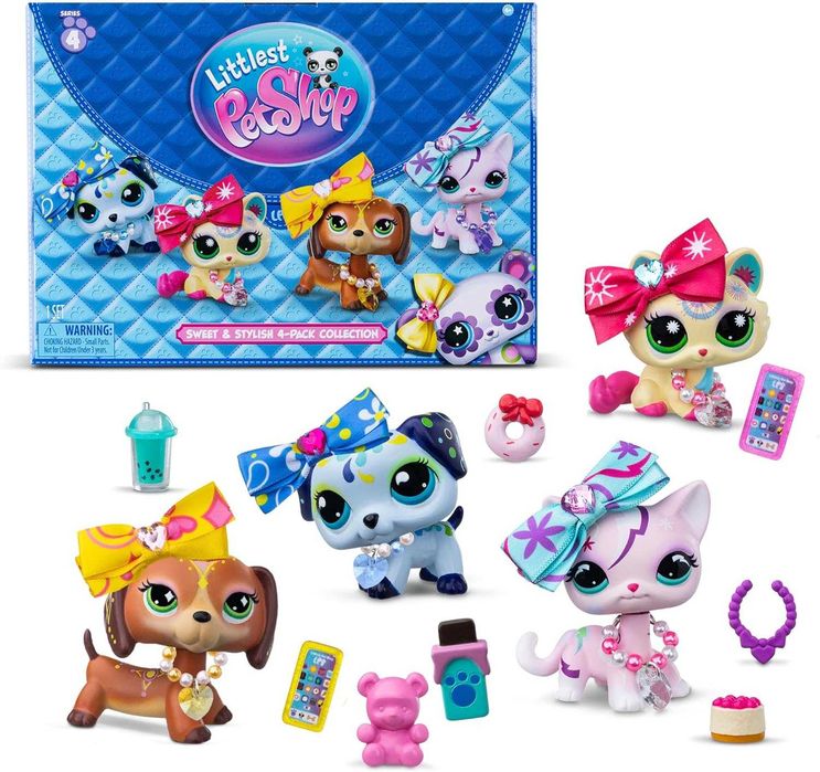 LPS Littlest Pet Shop Sweet & Stylish 4-pack oryginalny zestaw 2025