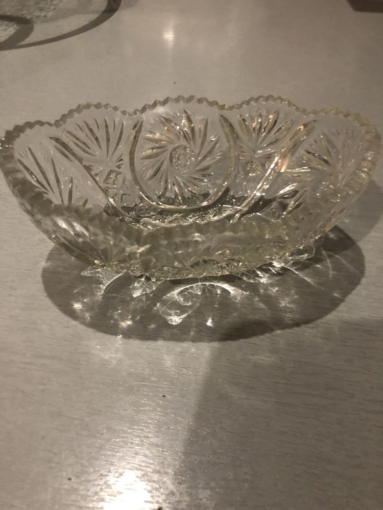 Mini salaterka szlifowana szkło kryształ