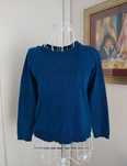 Camisola malha azul | com brilho | menina | algodão | Bilook | 12 anos
