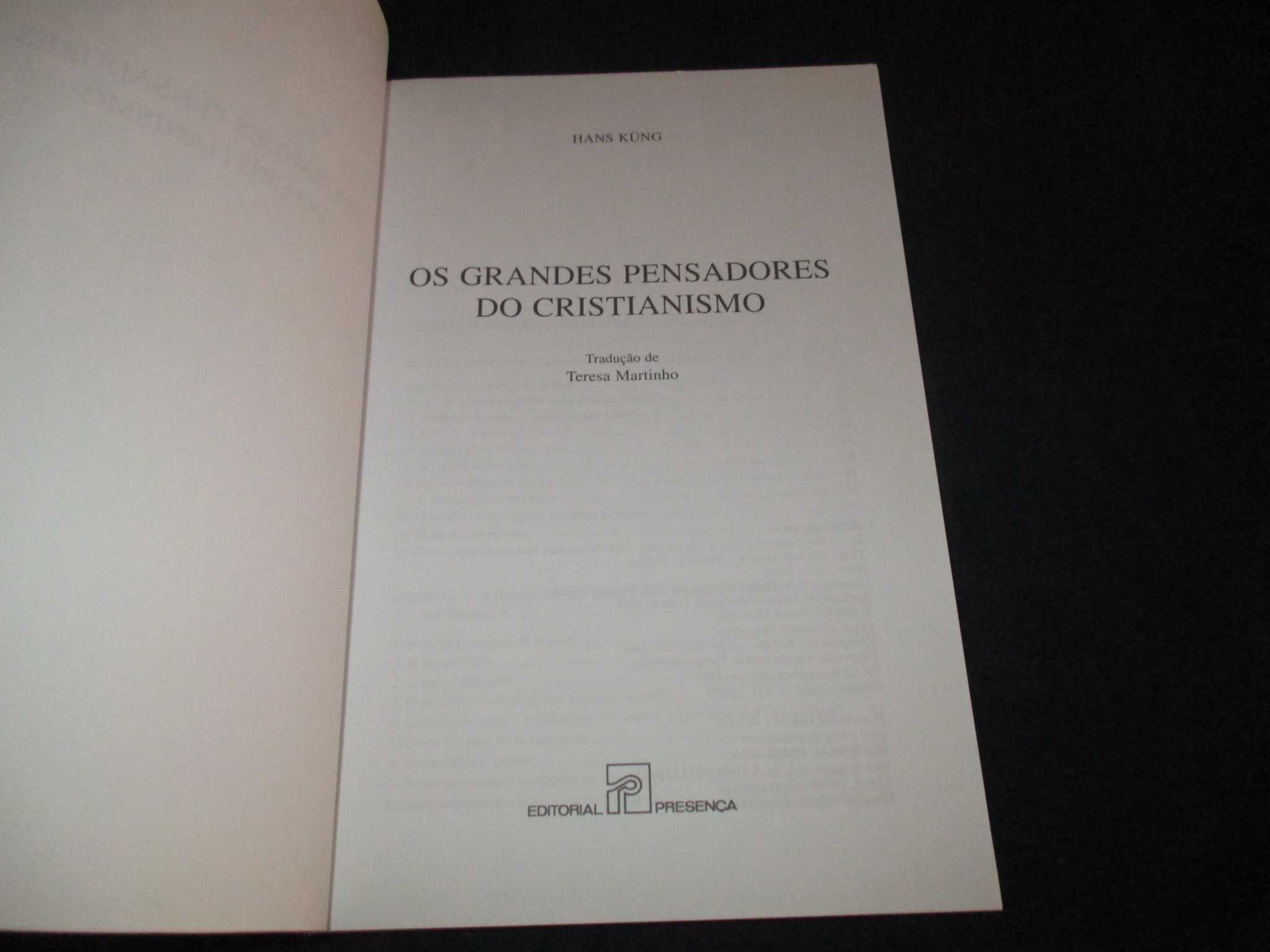 Livro Os Grandes Pensadores do Cristianismo Hans Küng