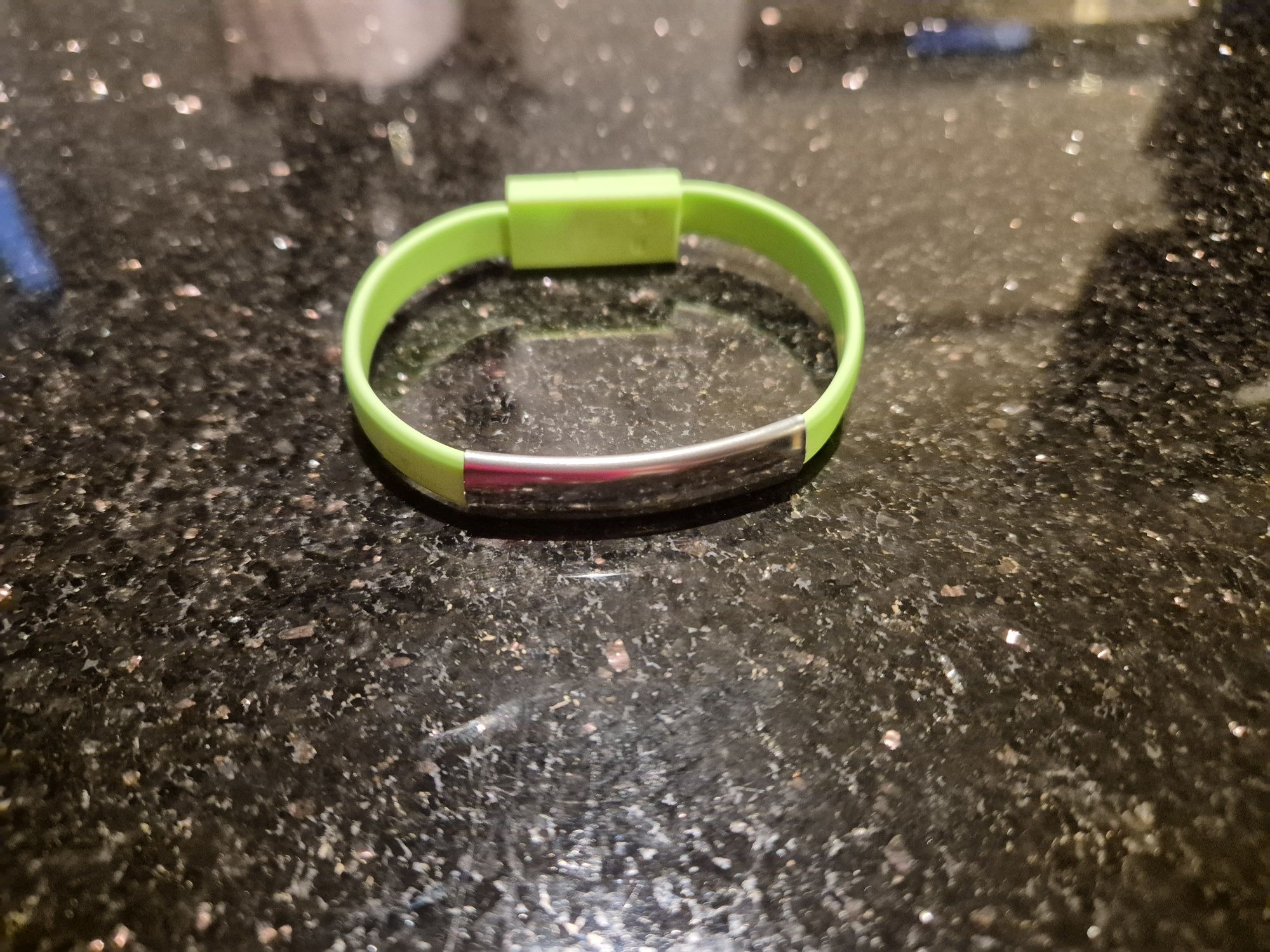 Bransoletka USB silikonowa opaska kabel wtyk mikro