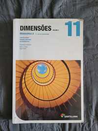 Manual Matemática A 11° ano Dimensões