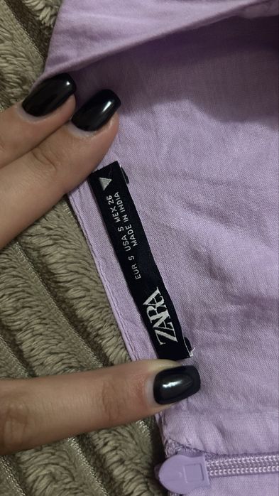 Лілова лляна сукня ZARА/ лиловое платье сарафан зара