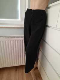 XXXL 46 Spodnie materiałowe eleganckie garniturowe do pracy czarne