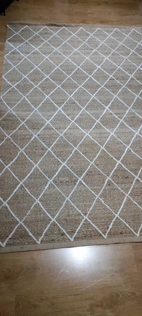 Ręcznie wykonany dywan z juty Kunu 160 x 230 cm