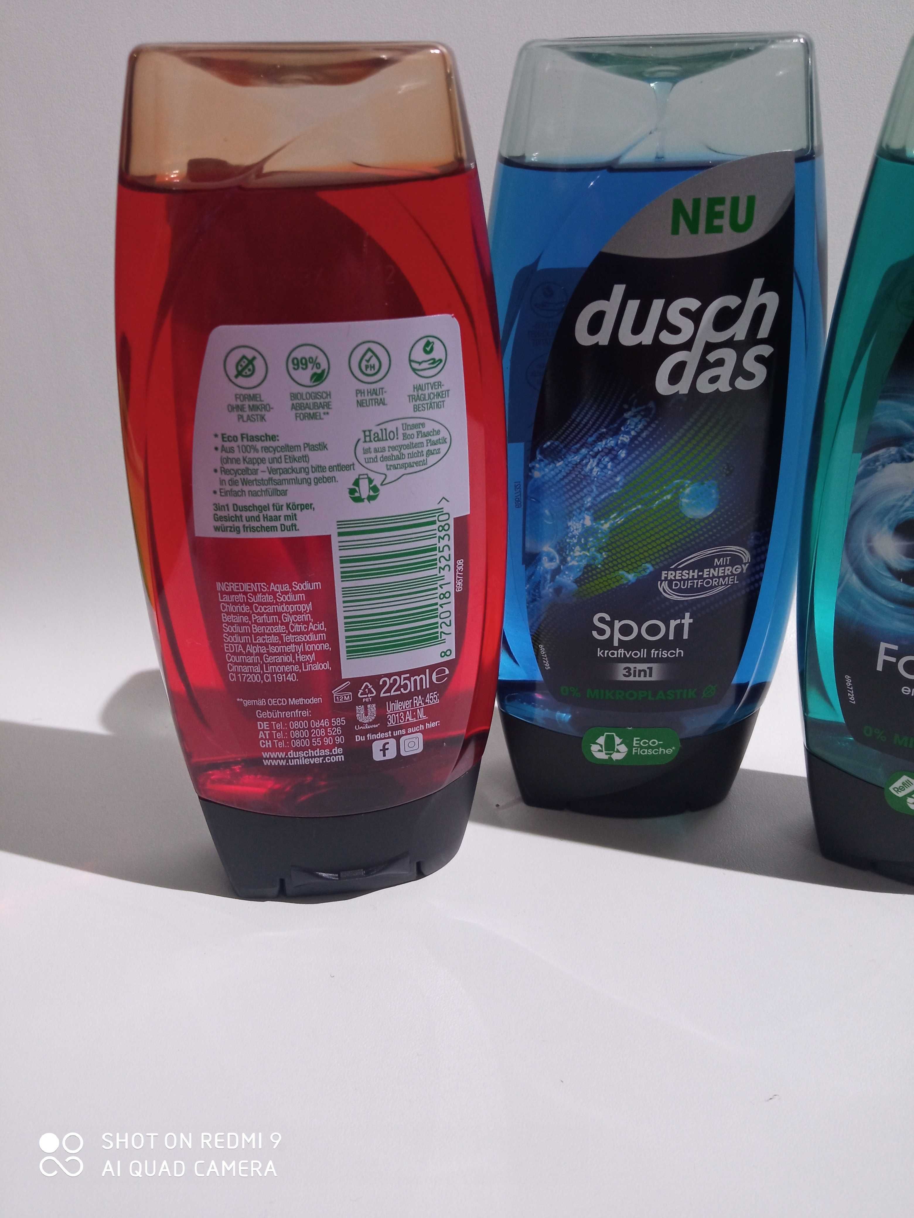 Dusch das men żel pod prysznic dla mężczyzn 225 ml rożne rodzaje