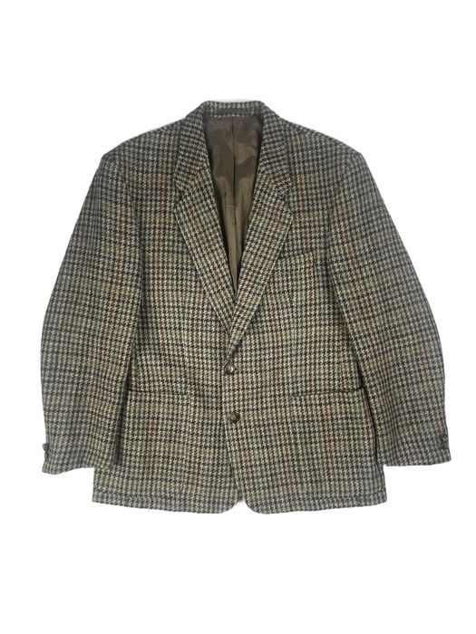 Harris tweed brązowa marynarka męska wełniana