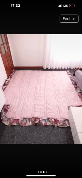 Edredão cor de rosa