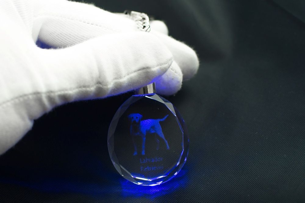 Labrador Retriever I brelok do kluczy owalny z koniem Art-Dog