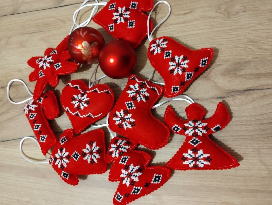 Іграшки обереги новорічні