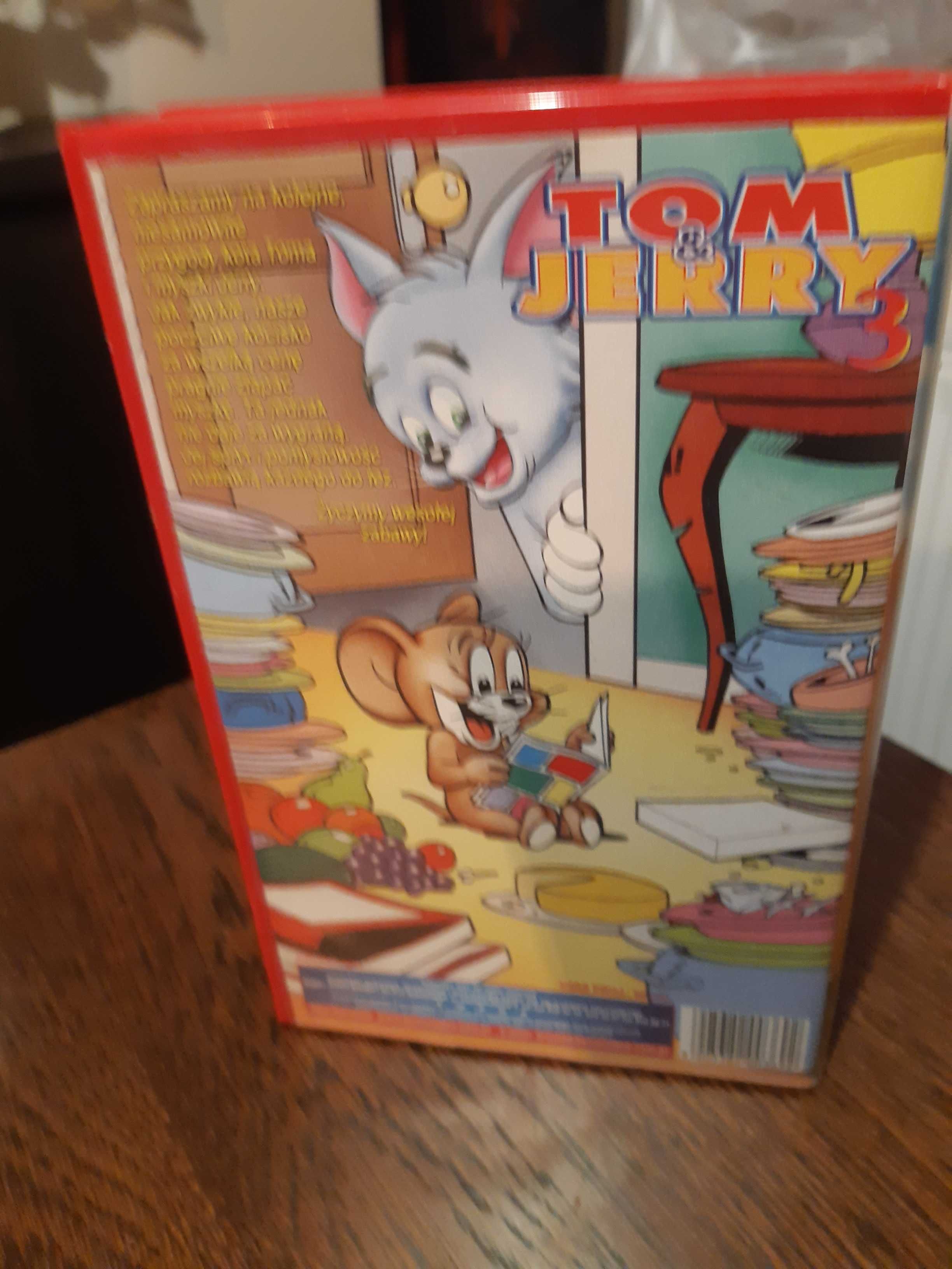 3 kasety VHS bajek TOM & JERRY
