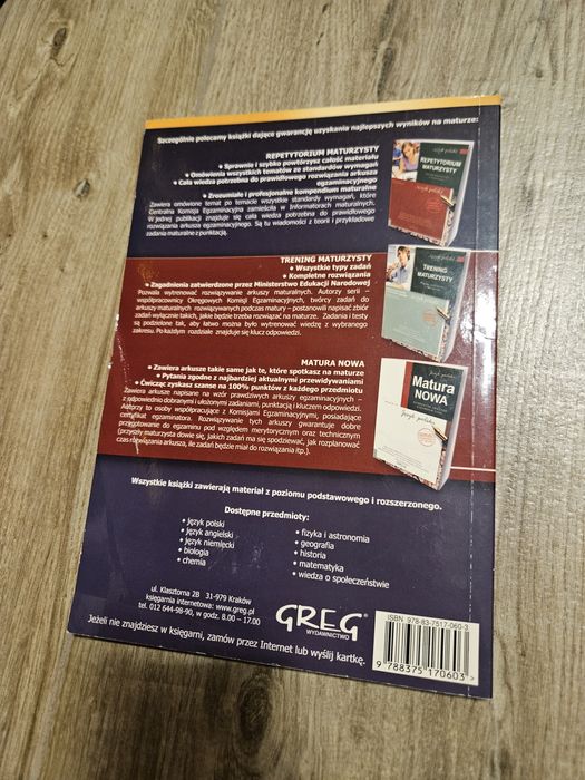 Książka  matura 2008 biologia,