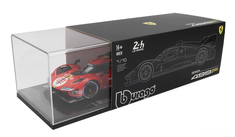 Ferrari 499P #51 "AF Corse" #51 Winner 24h Le Mans 2023 - 1/18 Burago