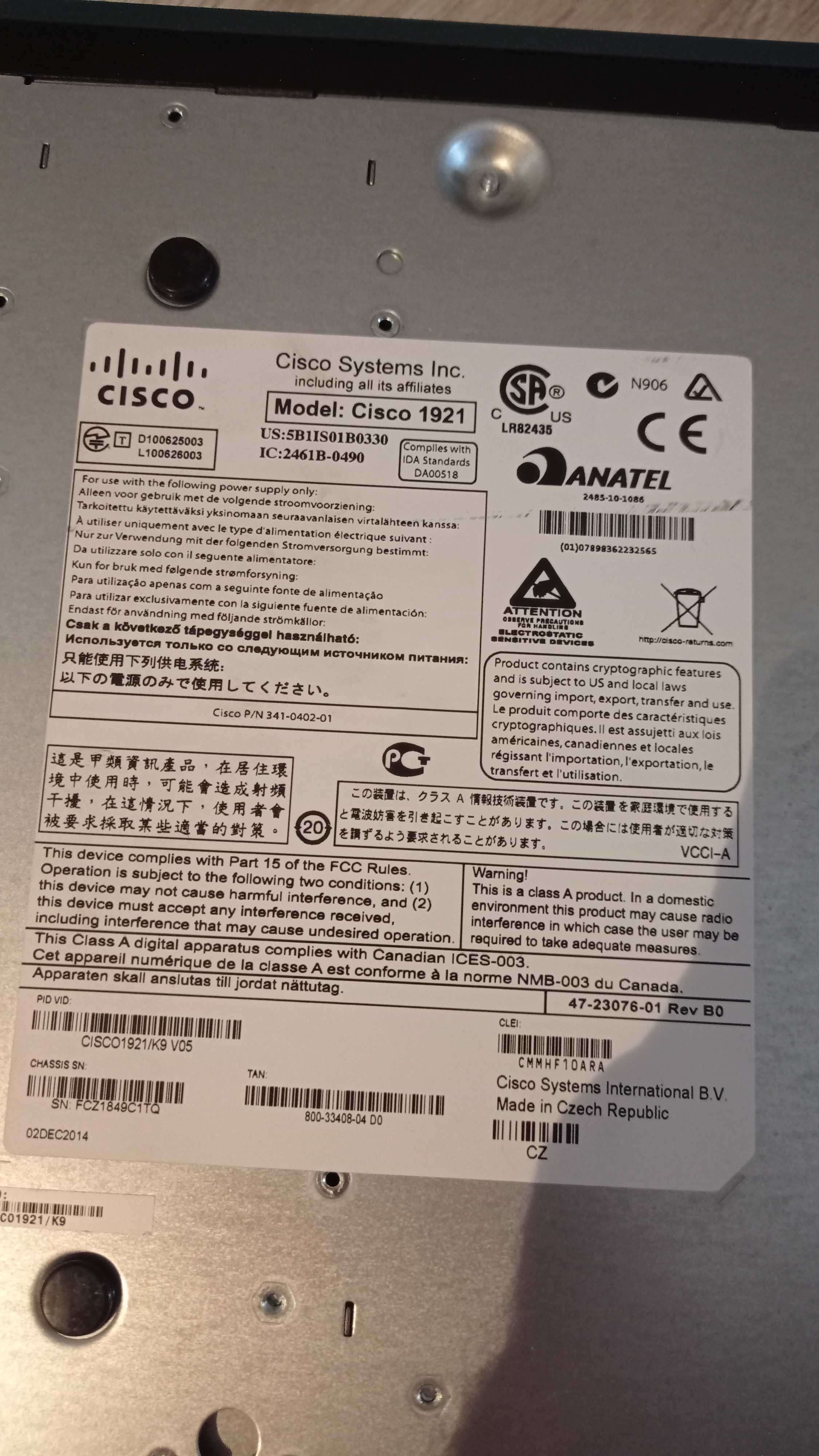 Zestaw Cisco 1921/K9 + SG300-28MP POE
