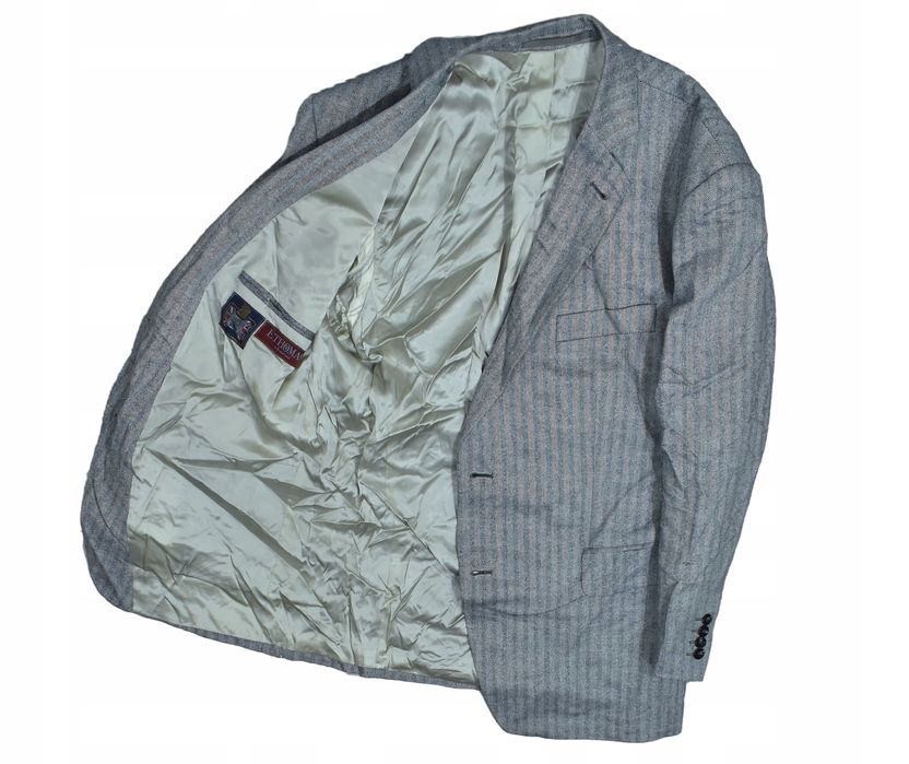 Ethomas Silk And Wool Marynarka Męska W Jodełkę Vintage 28