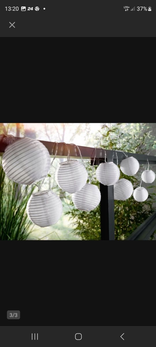 Girlanda LIVARNO HOME 500 cm solarne