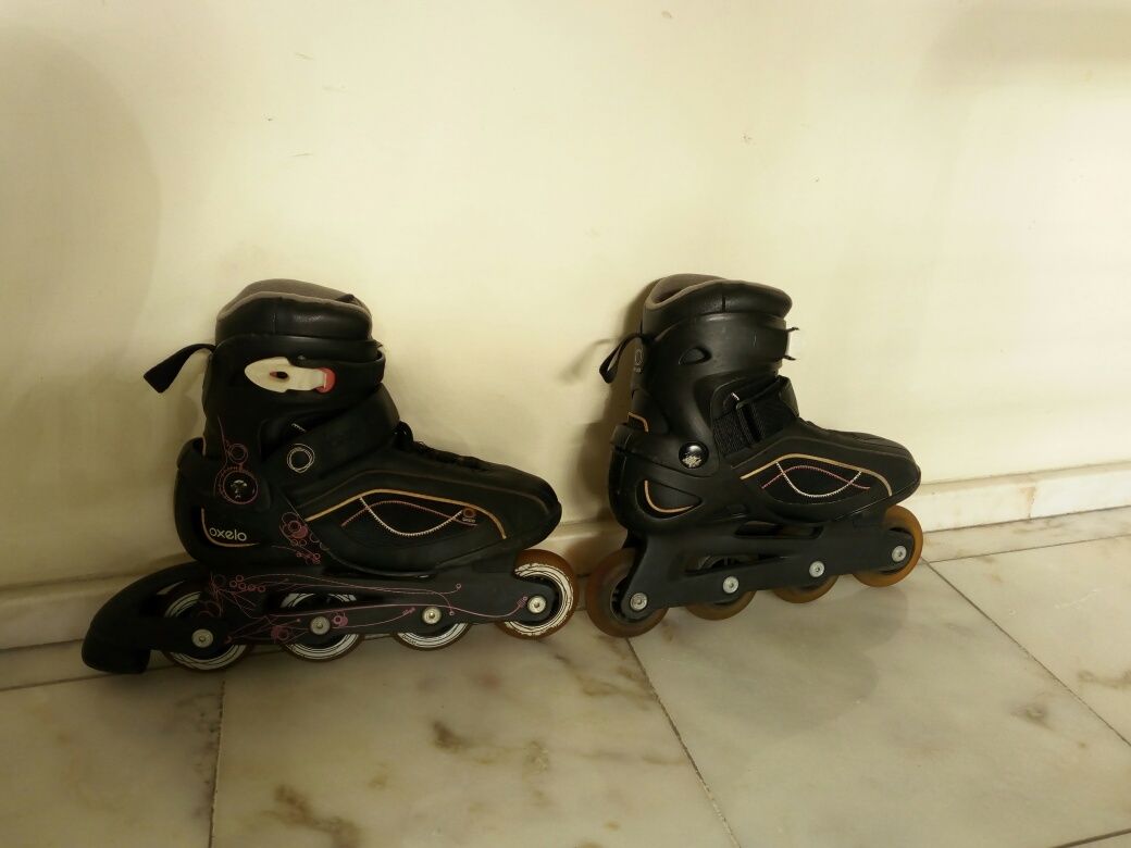 Patins em linha quatro rodas