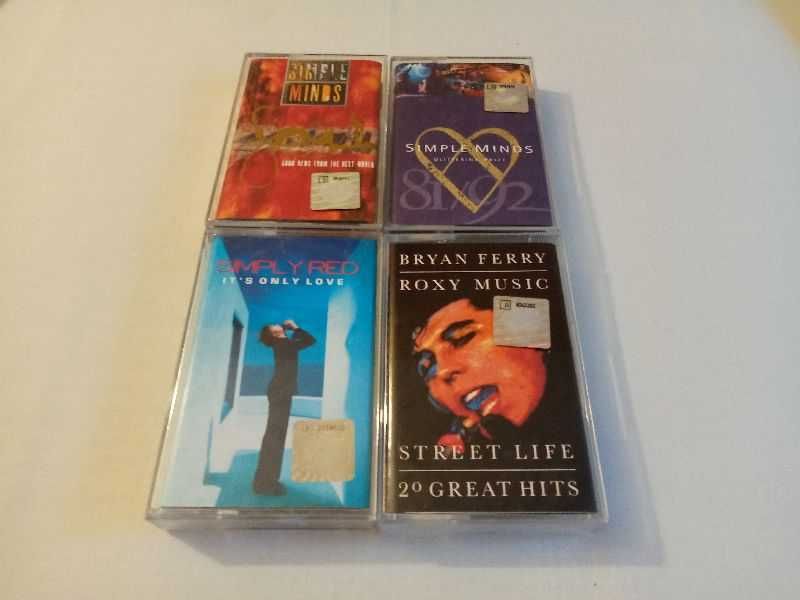Simple Minds, Simply Red, Bryan Ferry | 4 kasety audio