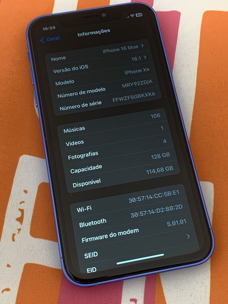 Iphone 128GB convertido 17 Blue