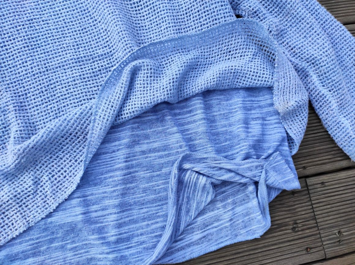 Włoski sweterek warstwowy - one size-M/L