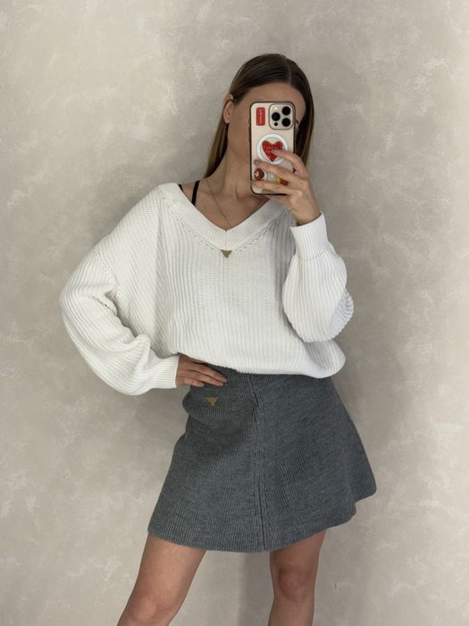 Юбка вʼязана сіра українського бренду T.MOSCA жіноча XS/S стан нової