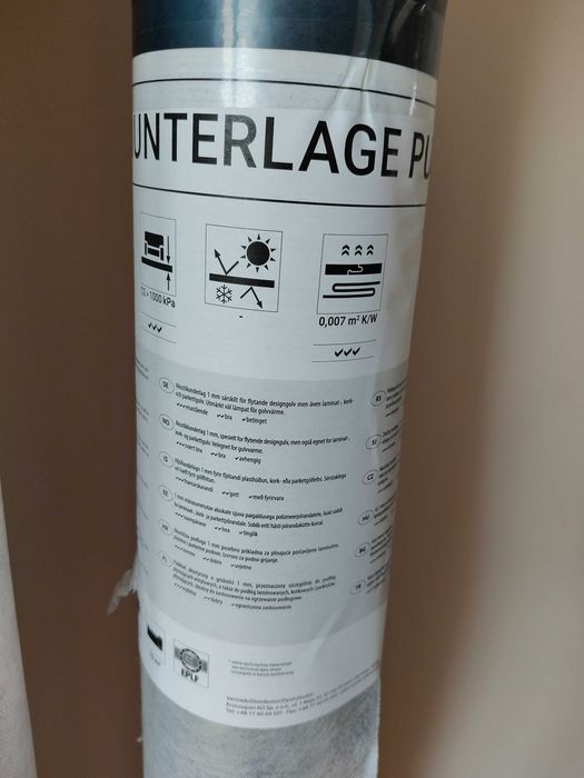 Podkład podłogowy pod panele winylowe SPC 1 mm