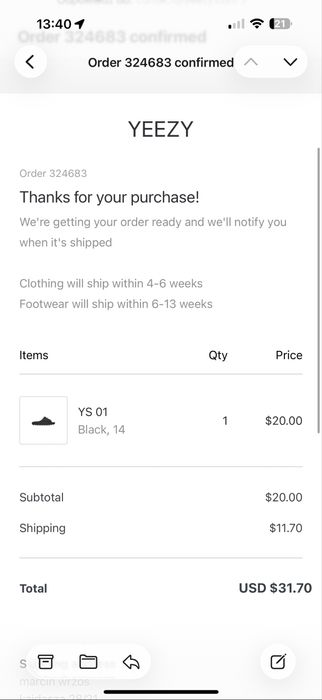 Klapki Yeezy slide 14