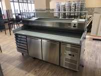 Bancada de pizza + kit refrigerado