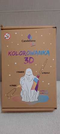 Candellana Kolorowanka 3D NOWA /gipsowa figurka