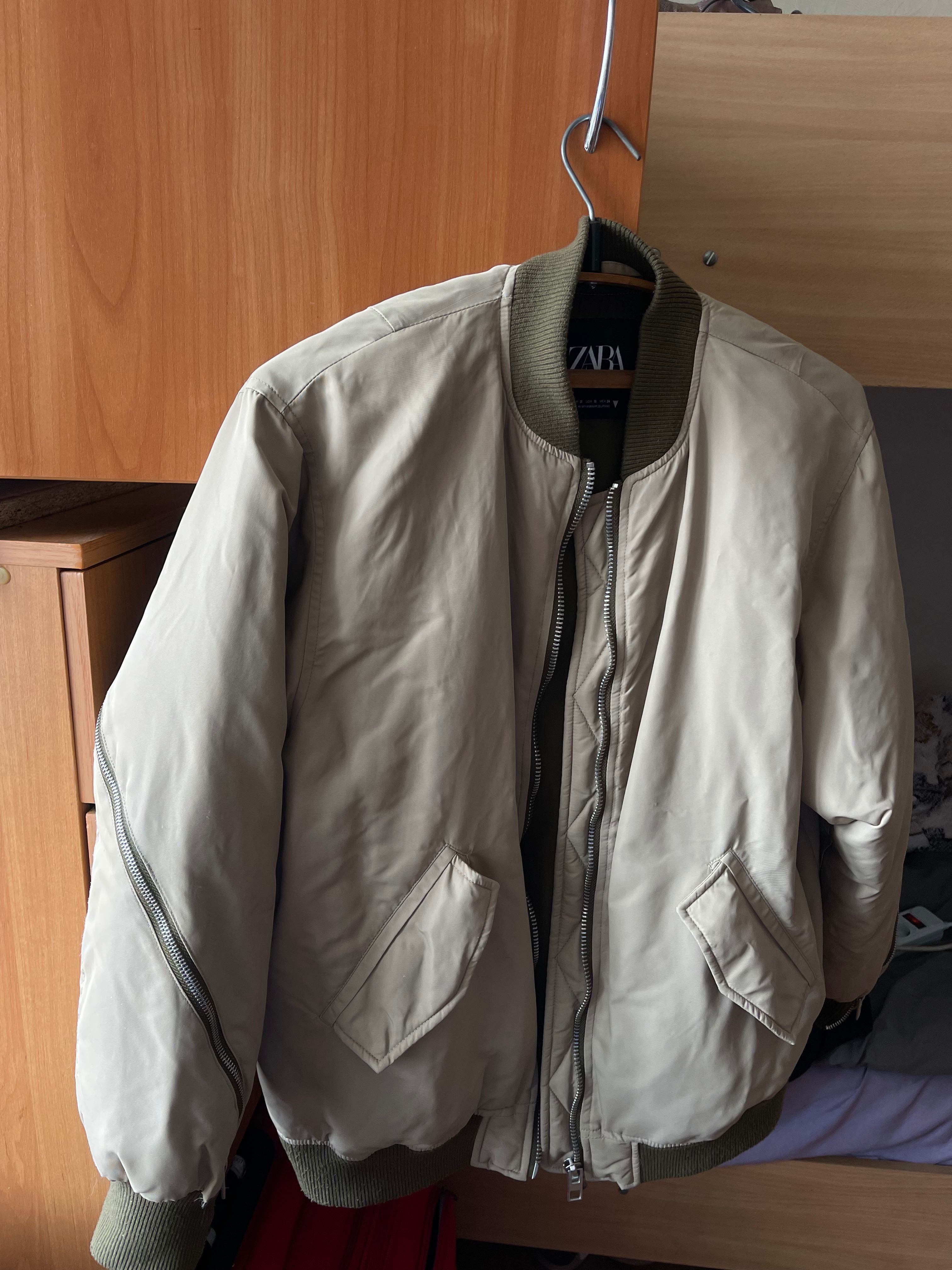 Бомбер Zara, колір хакі