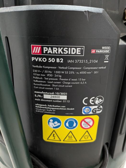 Compressor 50lt vertical