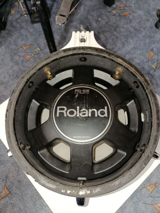 Roland pd-105 wt biały pad dwustrefowy werbel tom pd od cy