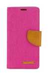 Etui Canvas Book Samsung Galaxy A50 A505 Pink / Brown