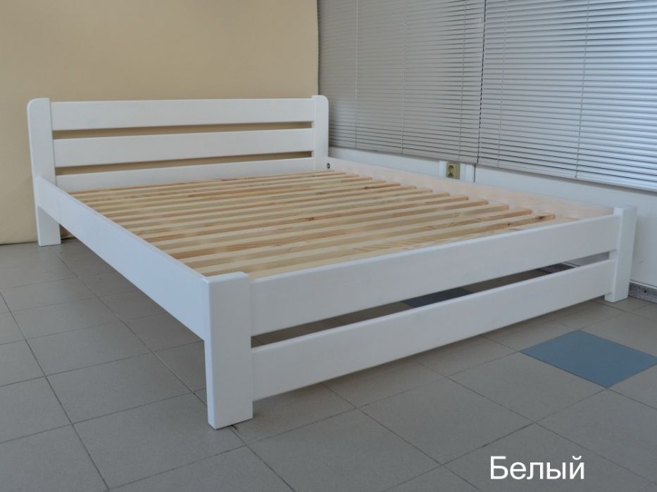 Кровать деревянная Рич 140х200см. Двуспальная кровать Одесса