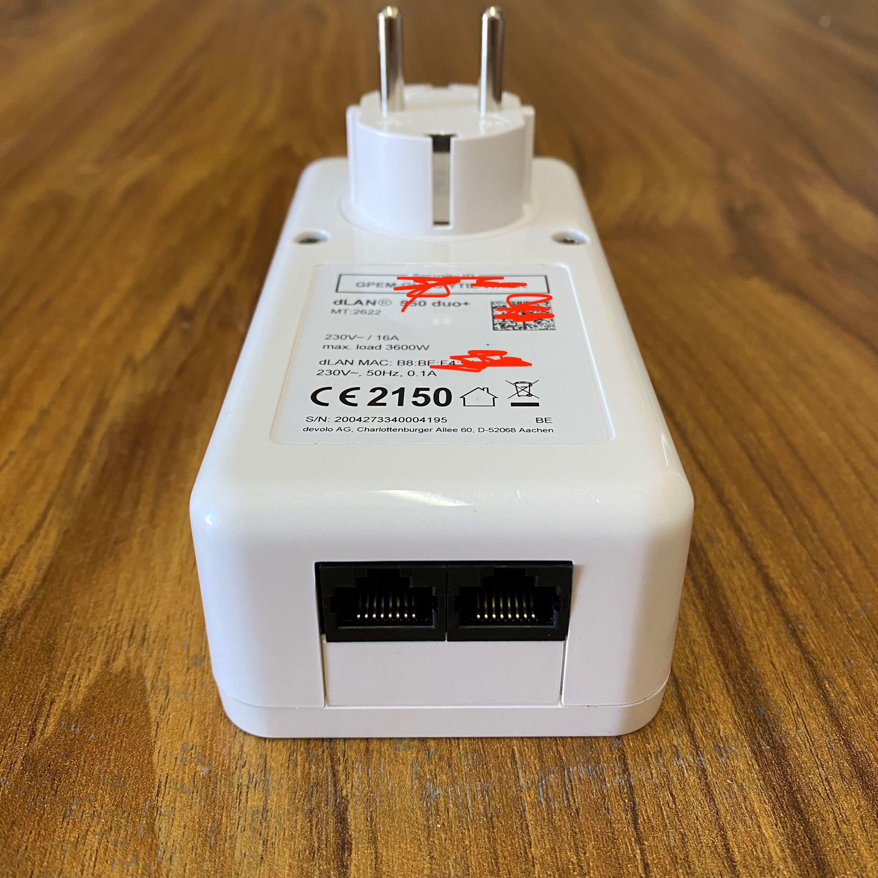 Extensor de rede Internet Devolo dLAN 550 duo+